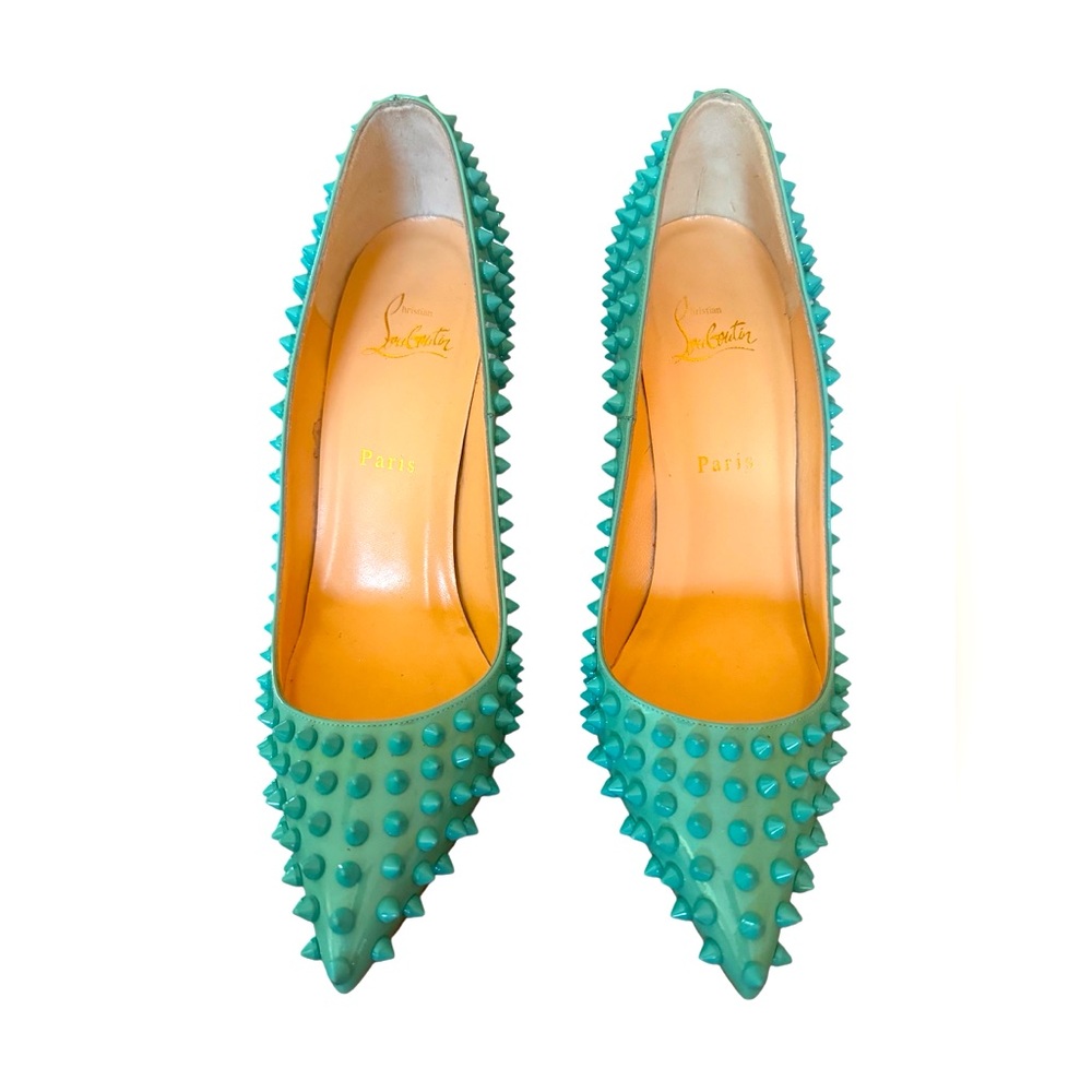 Louboutin Mint Stud Pigalle Heels size 40